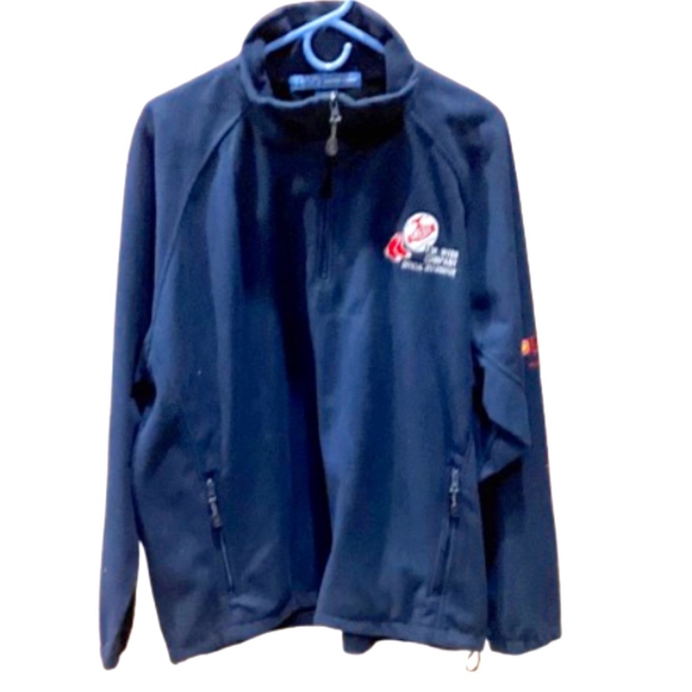 Harvard Square Blue 1/4 zip Golf/Sports/Casual Jacket. Sz L